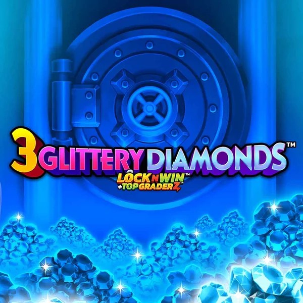3 Glittery Diamonds logo – Slots by PearFiction Studios at Azurslot Casino
