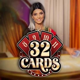 32 Cards online game logo by Ezugi on azurslot-casino.net