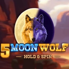 5 Moon Wolf online game logo by Apparat Gaming on azurslot-casino.net