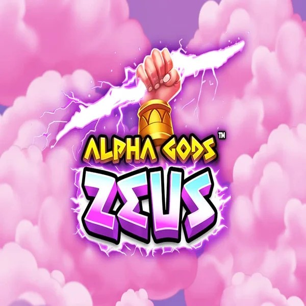 Alpha Gods Zeus slot logo by PearFiction Studios at Azurslot Casino
