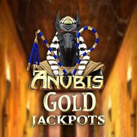 Anubis Gold Jackpots slot logo by Inspired Gaming at Azurslot Casino