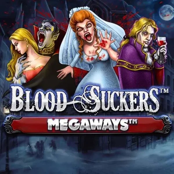 Slots logo of Blood Suckers Megaways from Red Tiger Gaming at Azurslot Casino