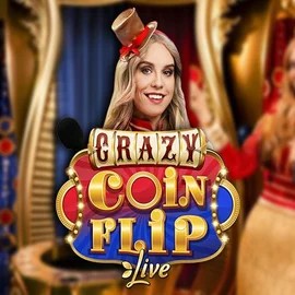 Enjoy Crazy Coin Flip by Evolution – logo hosted on azurslot-casino.net