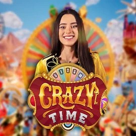 Crazy Time slot icon by Evolution, available at Azurslot Casino