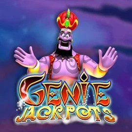 Jackpots logo of Genie Jackpots from Blueprint Gaming at Azurslot Casino