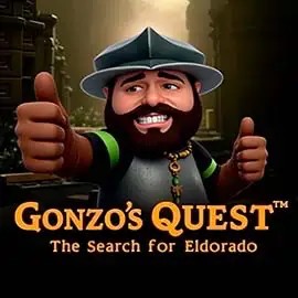 Gonzo's Quest slot icon by NetEnt, available at Azurslot Casino