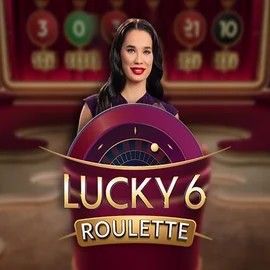 Lucky 6 Roulette slot logo by Pragmatic Play at Azurslot Casino