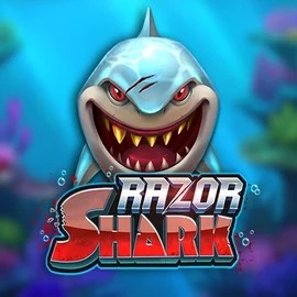 Razor Shark logo by Push Gaming at Azurslot Casino