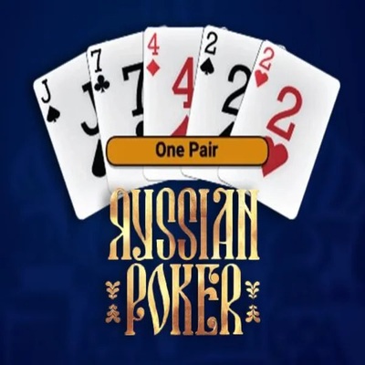 Russian Poker slot visual from OneTouch Games available on azurslot-casino.net