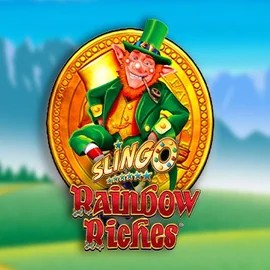 Slingo Rainbow Riches logo by Gaming Realms Azurslot Casino