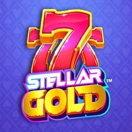Stellar Gold slot logo by Snowborn Games at Azurslot Casino