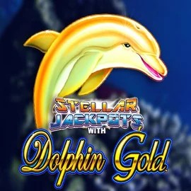 Dolphin Gold with Stellar Jackpots by Lightning Box Game, showcased at azurslot-casino.net – game logo