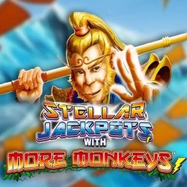 Stellar Jackpots with More Monkeys slot visual from Lightning Box Game available on azurslot-casino.net