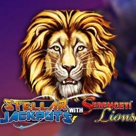 Stellar Jackpots with Serengeti Lions logo – Jackpots by Lightning Box Game at Azurslot Casino