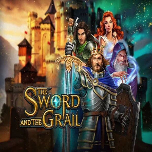 The Sword and the Grail slot visual from Play'n GO available on azurslot-casino.net